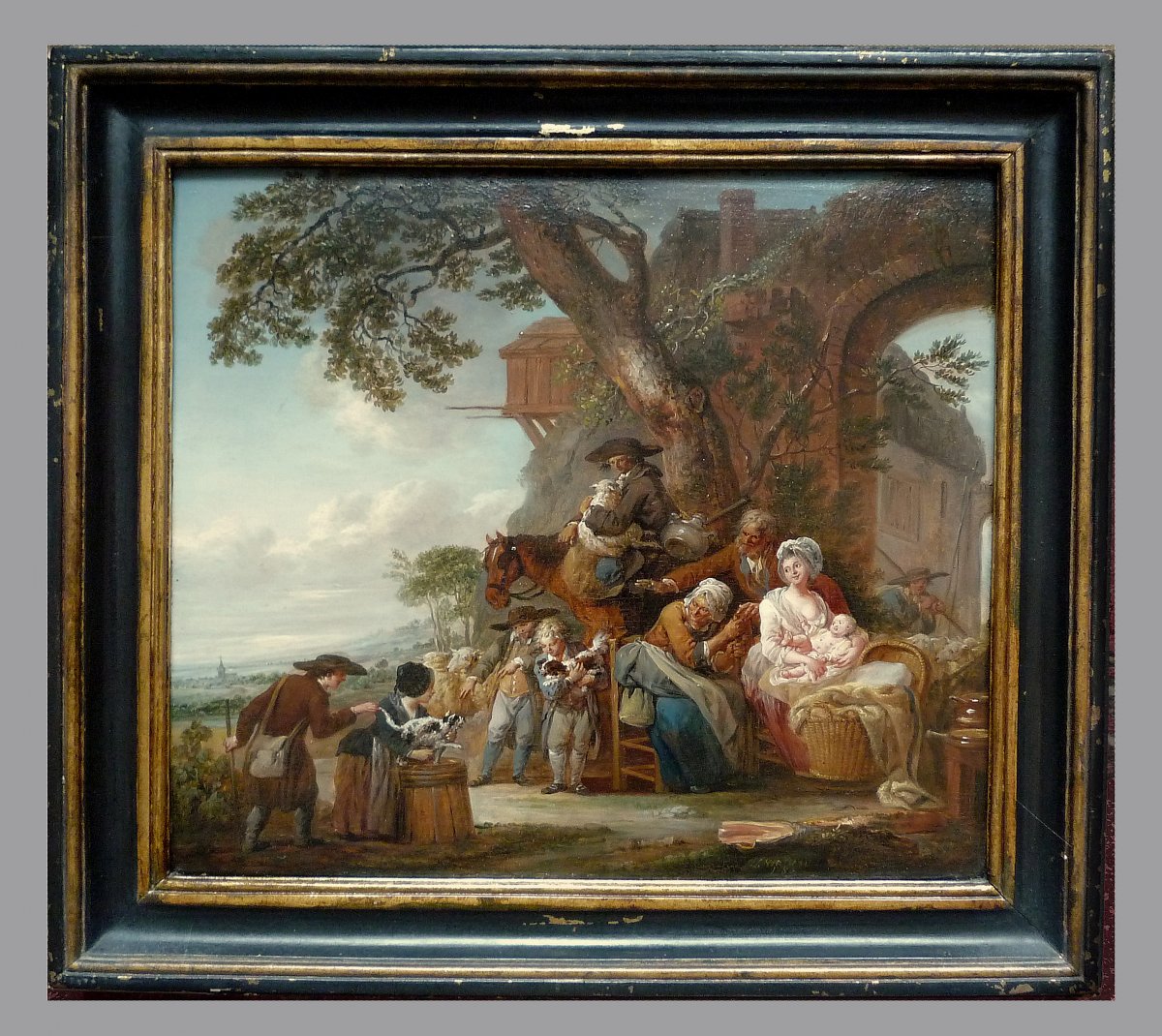 Louis Joseph Watteau Called Watteau From Lille (valenciennes 1731 - Lille 1798)