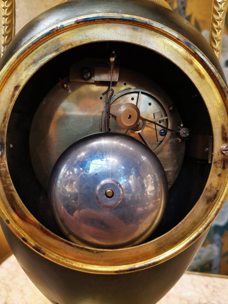 Pendulum Shape Of An Empire Vase Circa 1800 The Housing André-antoine Ravrio (1759-1814)-photo-3