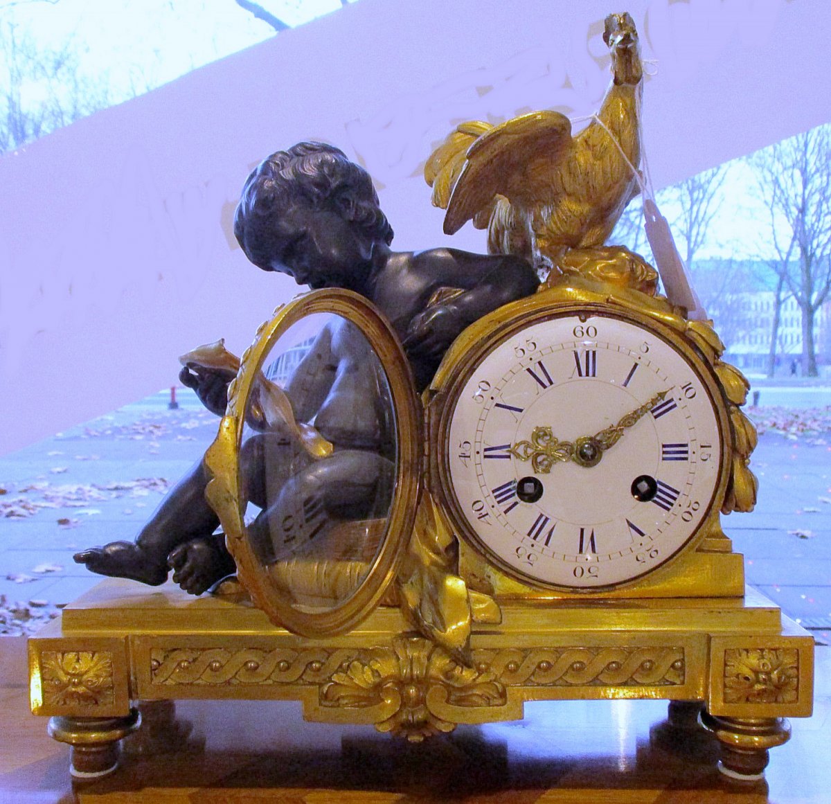 Louis XVI Clock Circa 1780. The Movement Signed Charles Dutertre In Paris-photo-1