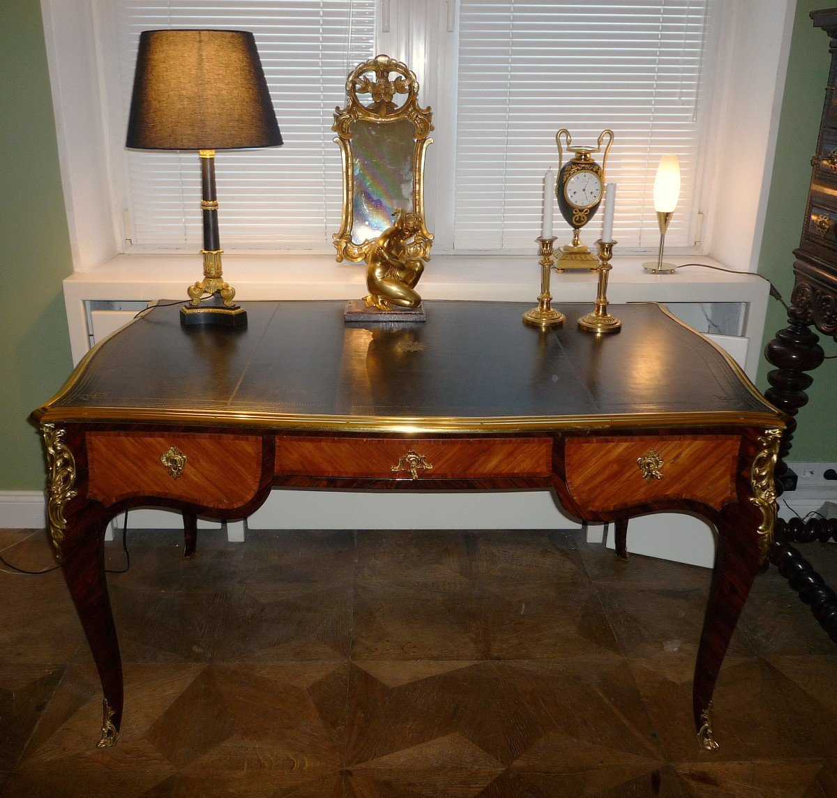 Louis XV Flat Desk Around 1760 Jean-louis Faizelot Delorme Attr.-photo-4