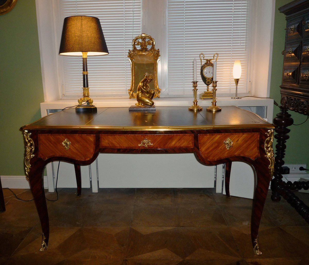 Louis XV Flat Desk Around 1760 Jean-louis Faizelot Delorme Attr.