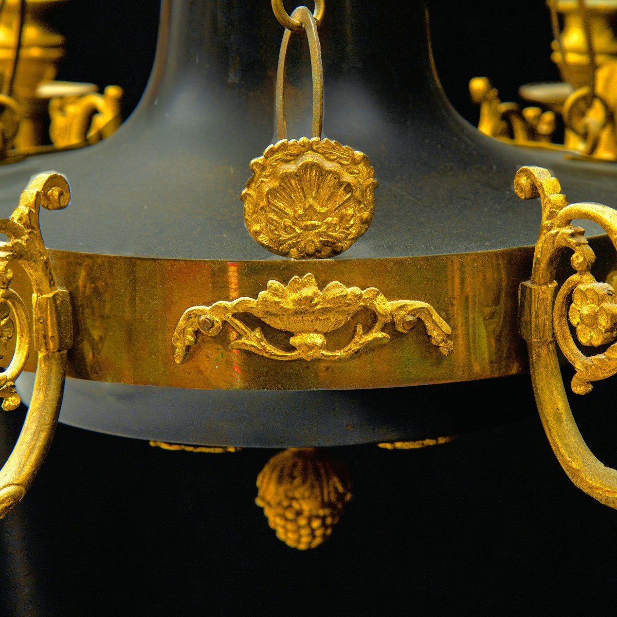 Empire Chandelier Around 1810 50x60 Cm-photo-3