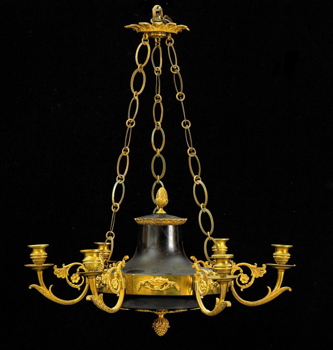 Empire Chandelier Around 1810 50x60 Cm