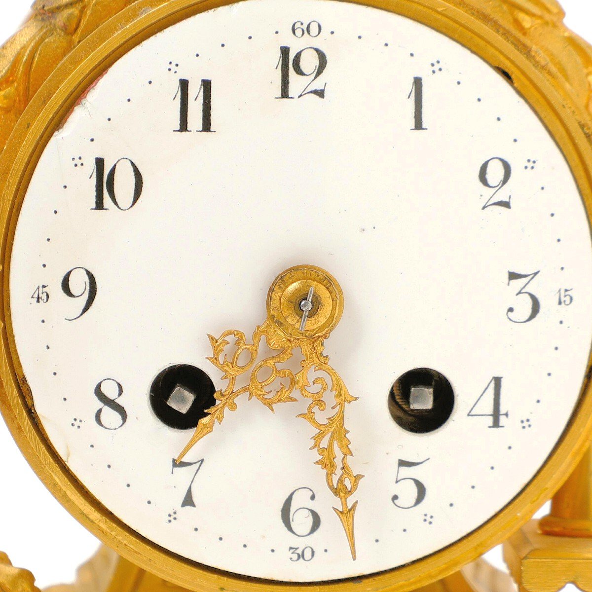 Pendulum Table Clock Louis XVI Pendulum Circa 1780 H. 20.5 Cm. Br. 16 Cm. D. 10 Cm.-photo-3