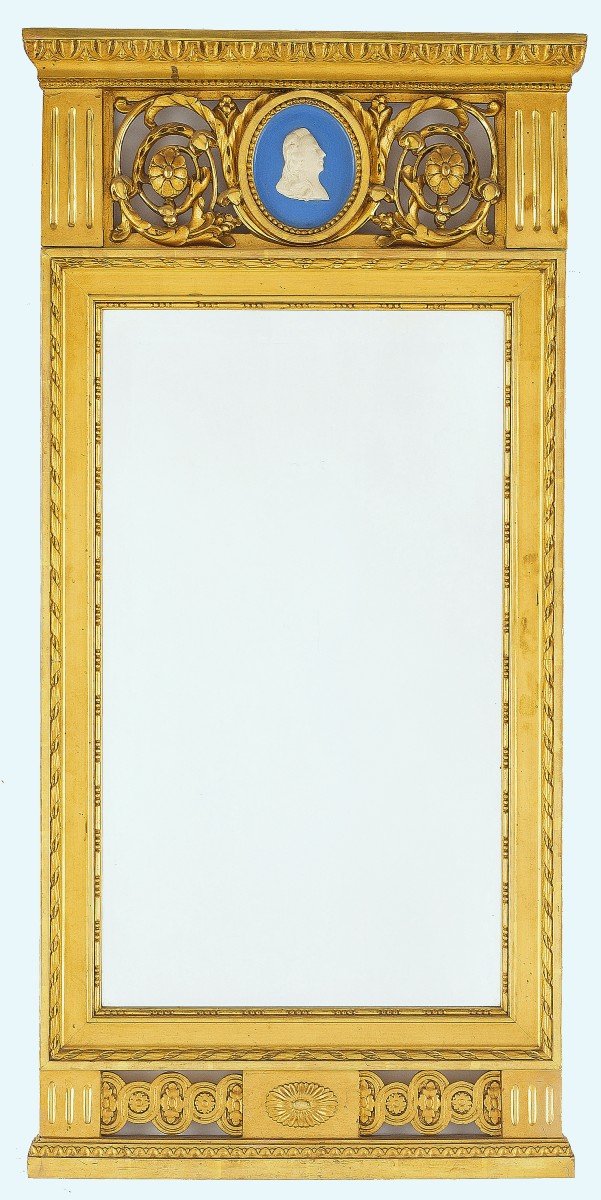 Louis XVI Sweden Mirror Around 1800 H. 102 Cm, L. 50 Cm