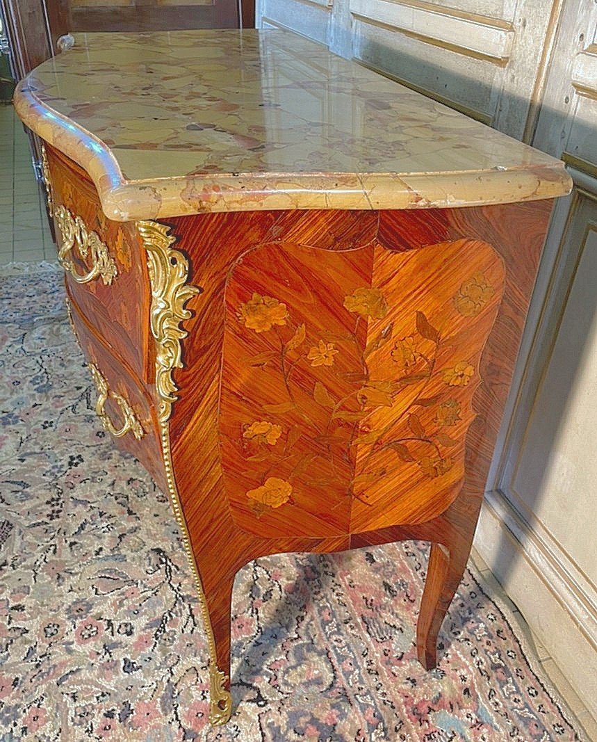 Commode Paris Louis XV Vers 1760  Estampillé J.b. Galet   Jean-baptiste Galet-photo-2