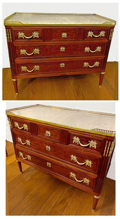 Louis XVI Commode Circa 1780 Stamped F.schey