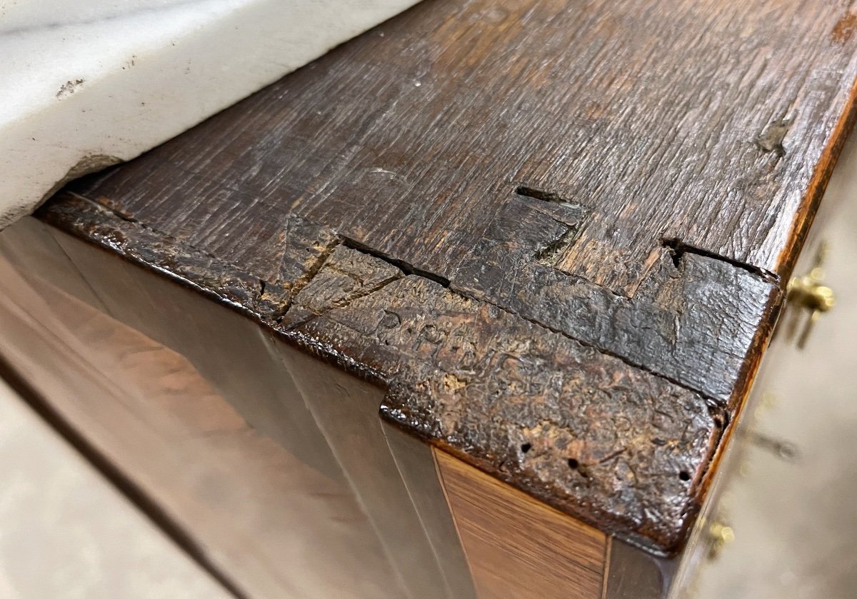 Weekly Commode Louis XVI Circa 1770 Stamped Phmewesen-photo-2