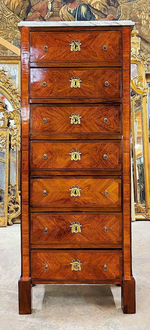 Weekly Commode Louis XVI Circa 1770 Stamped Phmewesen