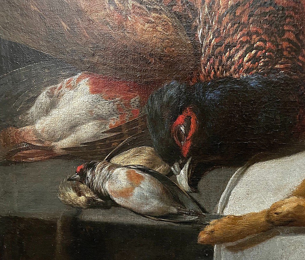 Peter Van Boucle 1610-1673 Still Life With Birds And Hare-photo-1