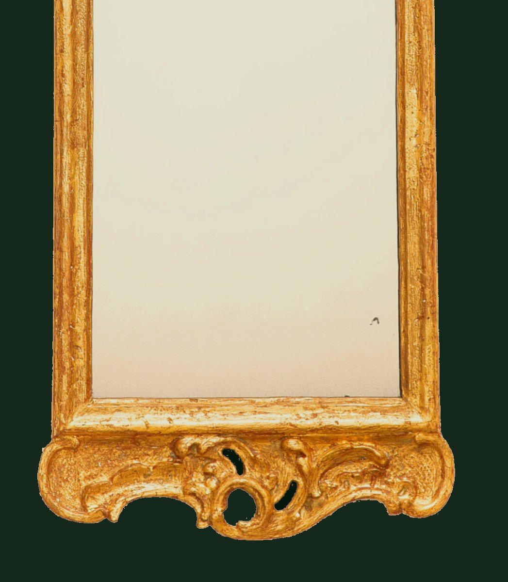 Louis XV Mirror Around 1750 98x35 Cm-photo-2