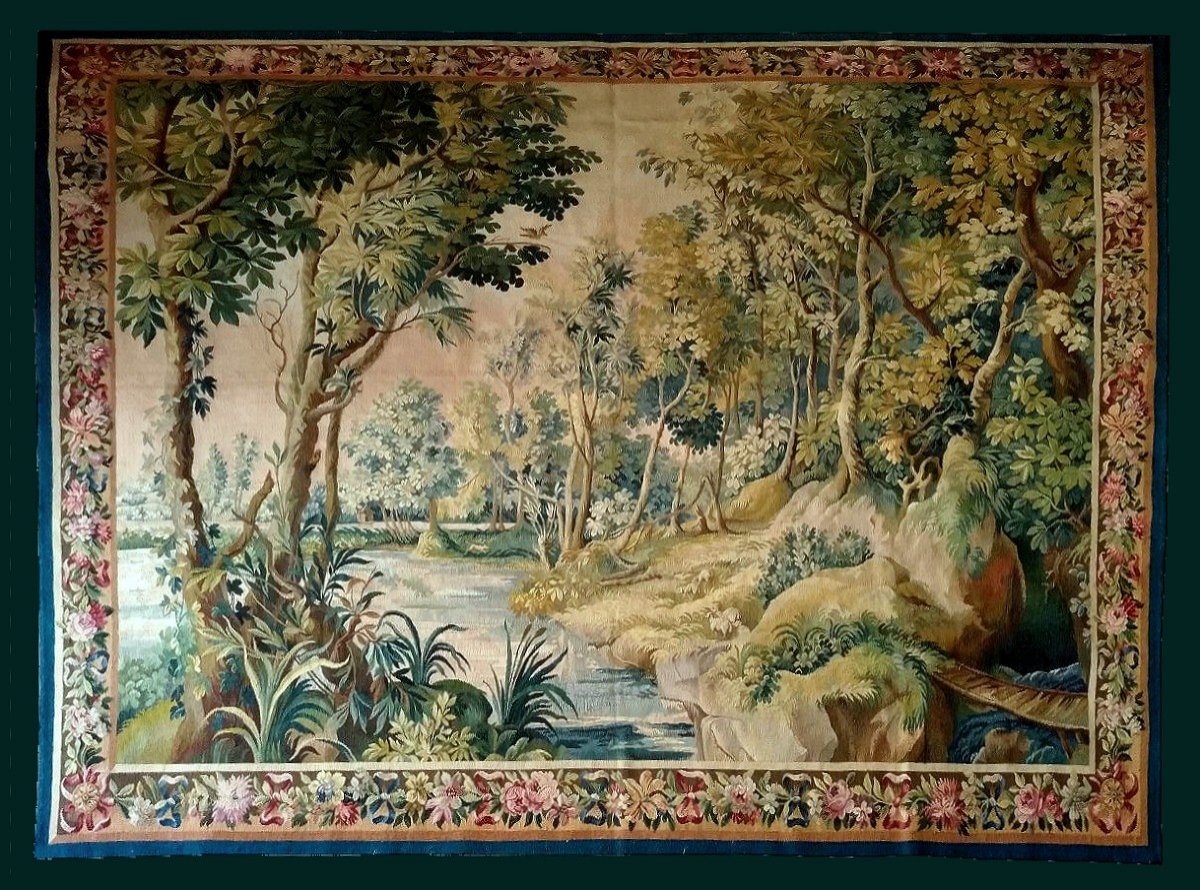 18th Century Aubusson Tapestry. 248 X 205 Cm
