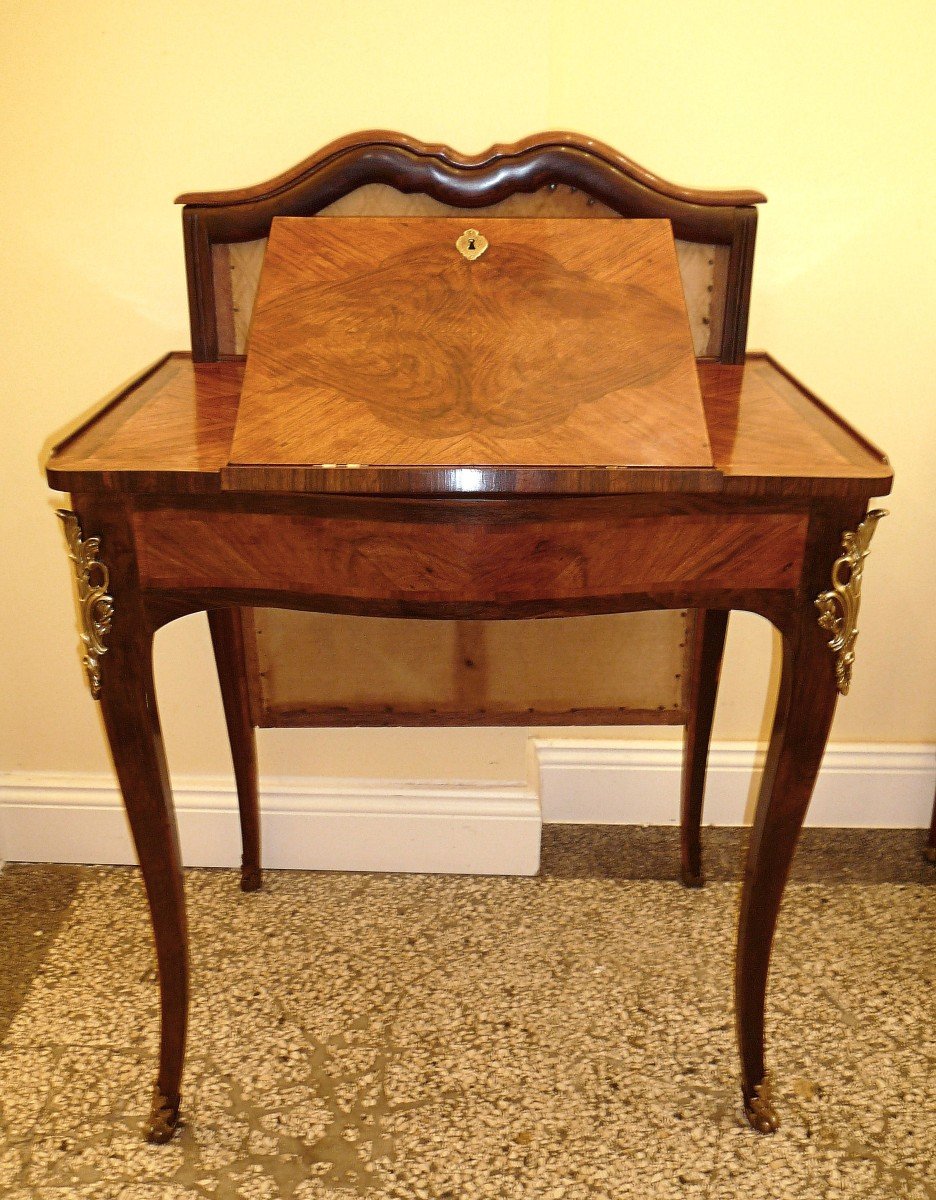 Table De Transformation Pupitre/bureau / Table à Dessin Avec Écran De LumiÈre Louis XV Ca.1750 -photo-2