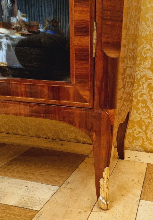 Vitrine Armoire Louis XVI Vers 1780  Estampillé G.gauduel   P. 36,5 Cm Br. 98,5 Cm H. 163 Cm   -photo-2