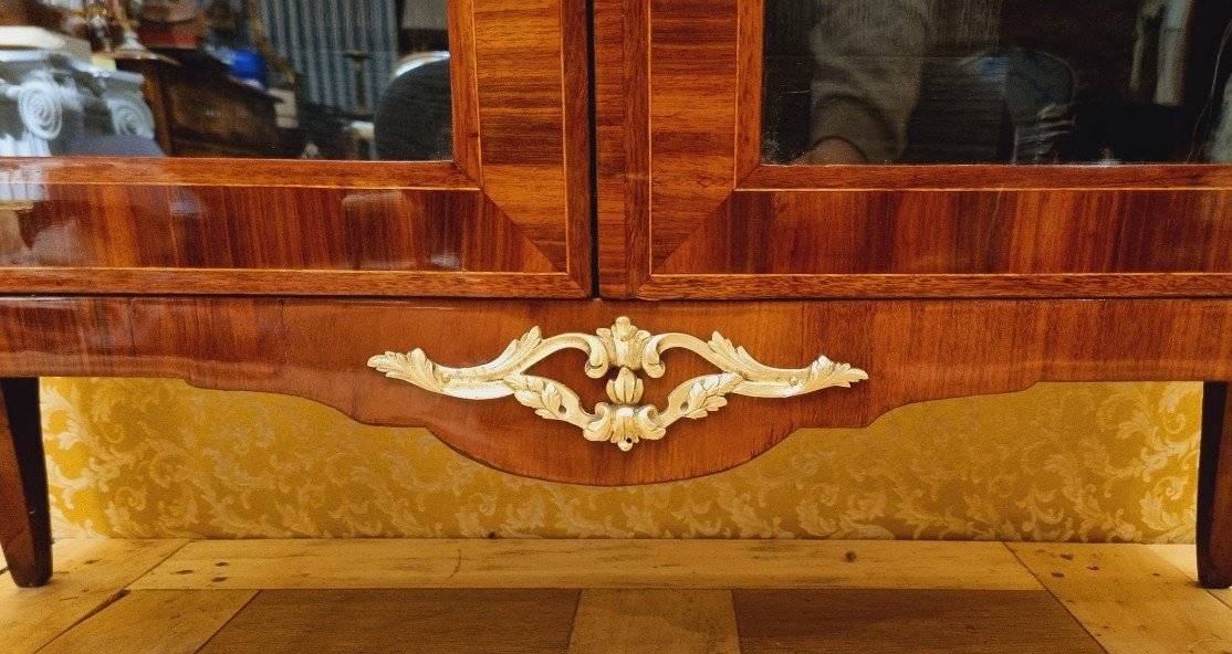 Vitrine Armoire Louis XVI Vers 1780  Estampillé G.gauduel   P. 36,5 Cm Br. 98,5 Cm H. 163 Cm   -photo-3