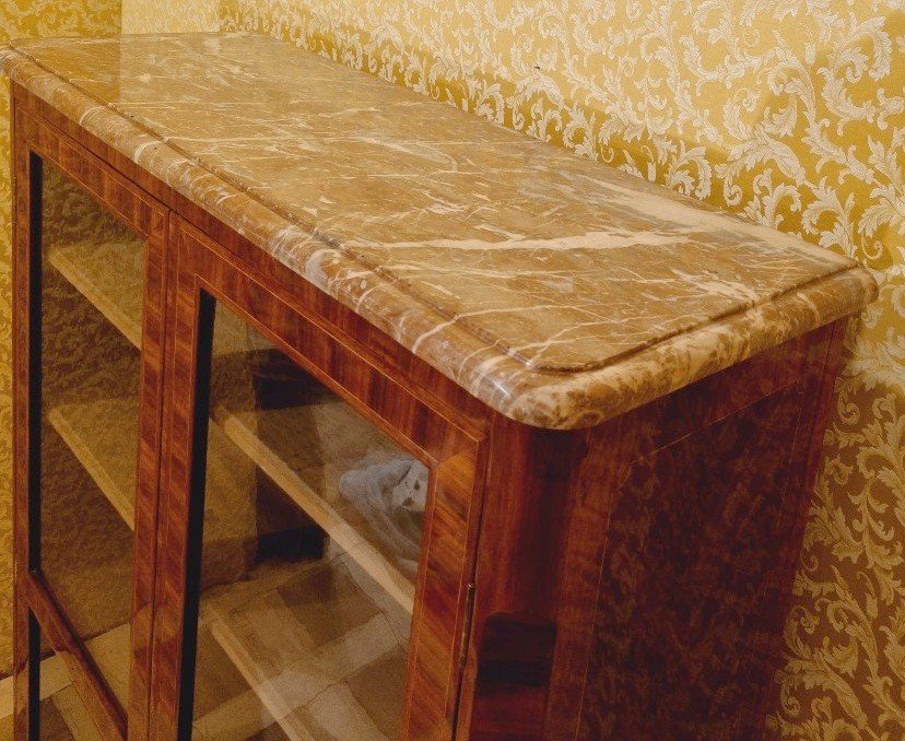 Vitrine Armoire Louis XVI Vers 1780  Estampillé G.gauduel   P. 36,5 Cm Br. 98,5 Cm H. 163 Cm   -photo-5