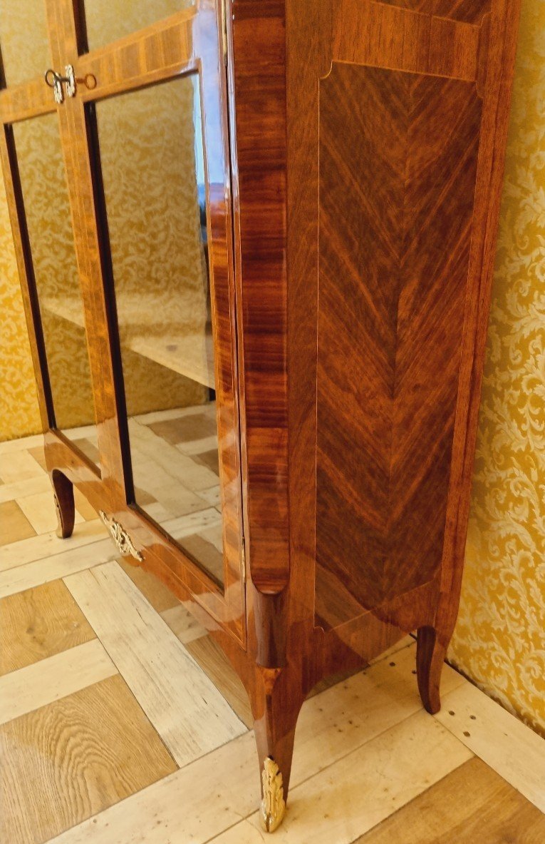 Vitrine Armoire Louis XVI Vers 1780  Estampillé G.gauduel   P. 36,5 Cm Br. 98,5 Cm H. 163 Cm   -photo-6