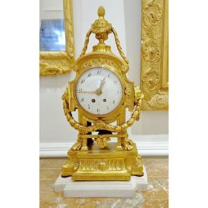 Réveil - Pendule avec réveil original Extrêmement rare !!! Louis XVI Vers 1770 Le Modèle Robert Osmond Attr. 