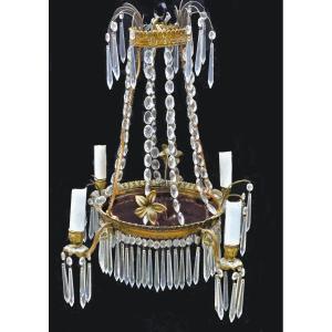 Empire Russian Chandelier 19th Century H. 55 Cm