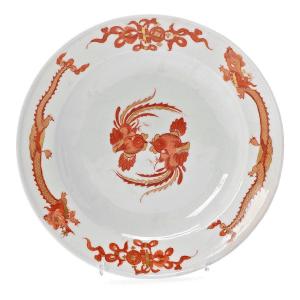 Plate From The Meissen 'red Dragon' Service Circa 1735 Porcelain