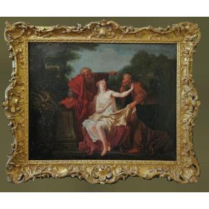 Louis De Silvestre (1675 -1760) Suzanne And The Two Old Men - Expertise Francois Marandet