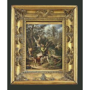Carl Friedrich Heinzmann (1795-1846) Nymphenburg Porcelain Plate