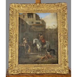 Hendrick Verschuring (1627–1690) “rest After The Hunt” Listed In The Rkd