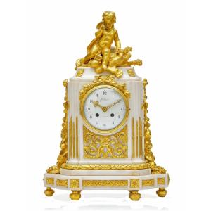 Pendule Louis XVI vers 1780  Désigné sur le cadran : Leblond A PARIS