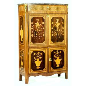 Secrétaire à abattant Louis XVI vers 1780 estampillé DELORME (deux fois)  Adrien Delorme