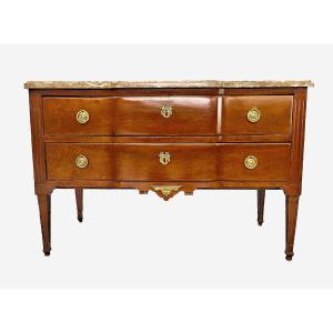 Louis XVI Mahogany Chest Of Drawers, Ca. 1790, Attributed To Joseph Canabas