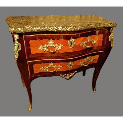 Commode Paris Louis XV Ca. 1765 Stamped Guignard Pierre-françois Guignard
