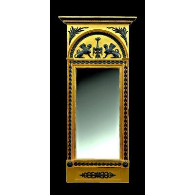 Miroir  Empire  Vers 1825     132 X 61 Cm 