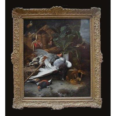 Melchior De Hondecoeter  1636 - 1695   Nature Morte Avec Oiseaux Vers 1660  