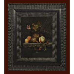 Johannes Borman 1650-1699 Still Life Oil On Wood 40 X 31 Cm Expertise Dr. Meijer