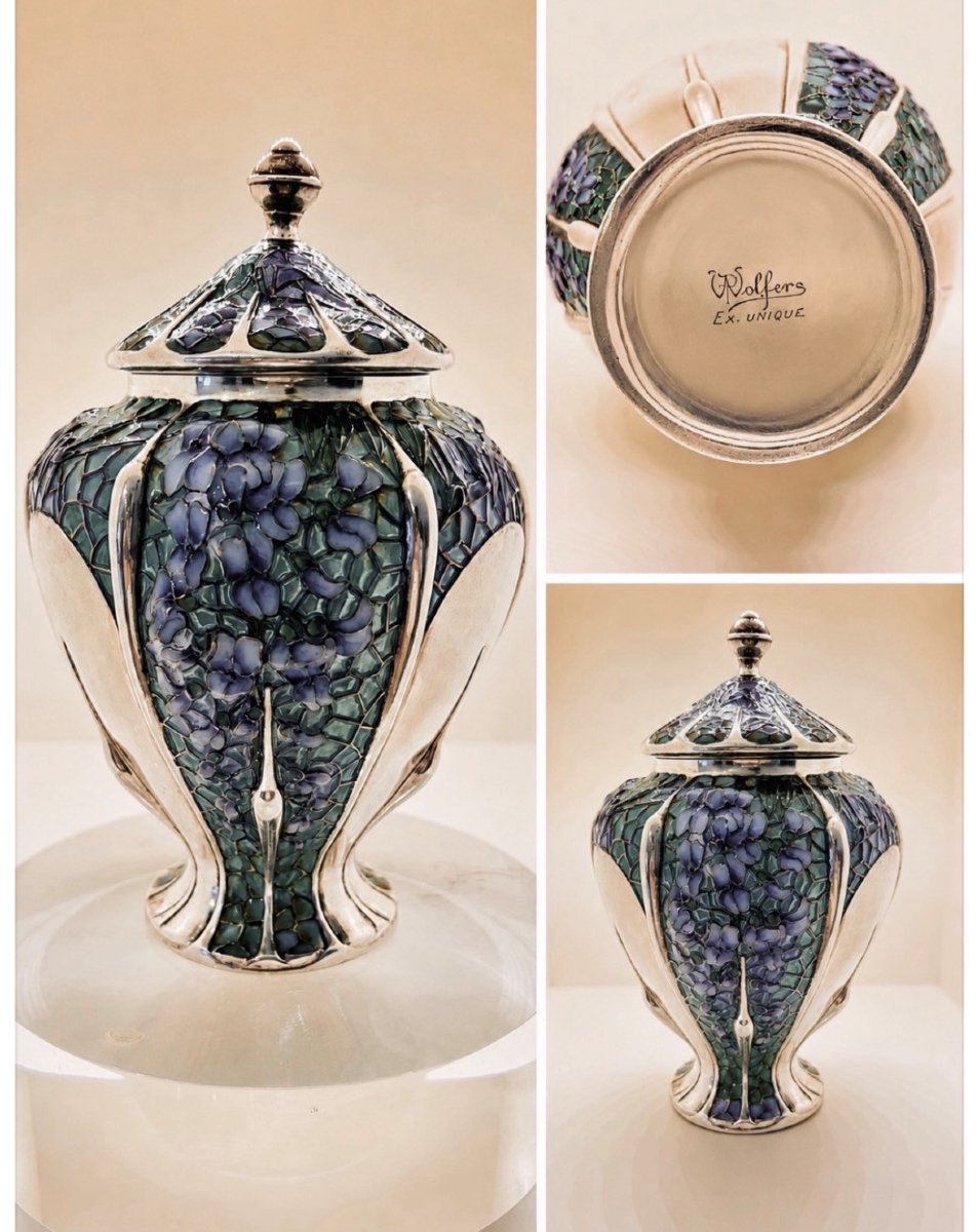 Covered Vase - Glycines/wisteria-photo-2