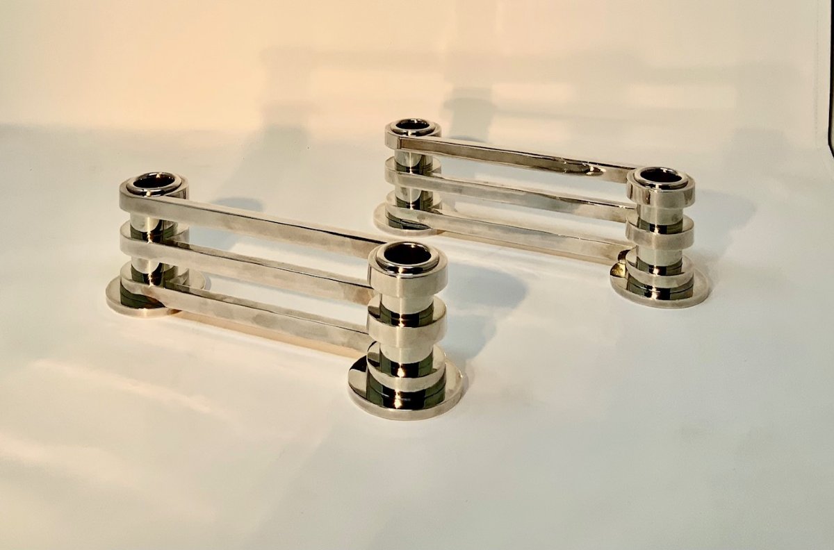 Duo de Flambeaux - Modèle Ruban 
