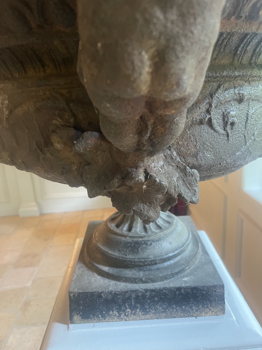 Rare modèle de vase fonte -photo-2