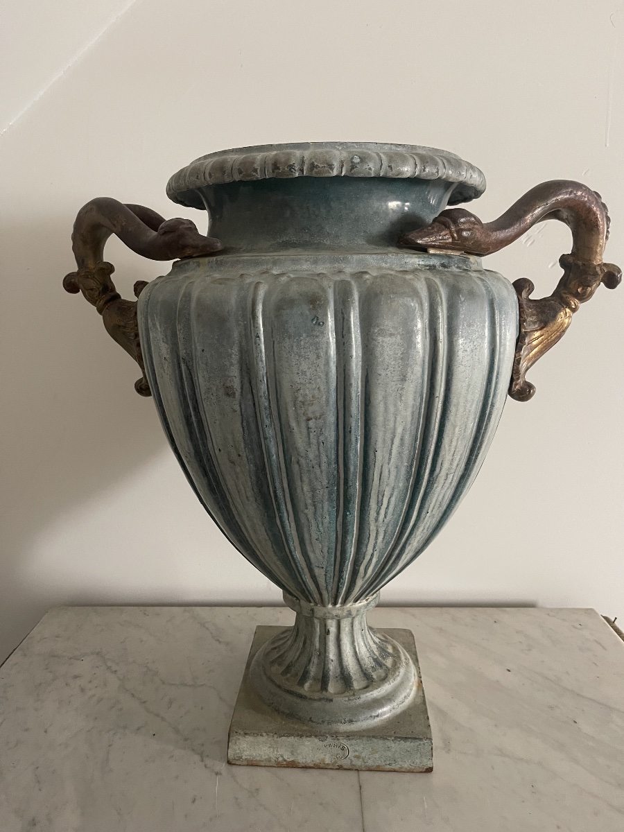 Vase fonte émaillée -photo-2