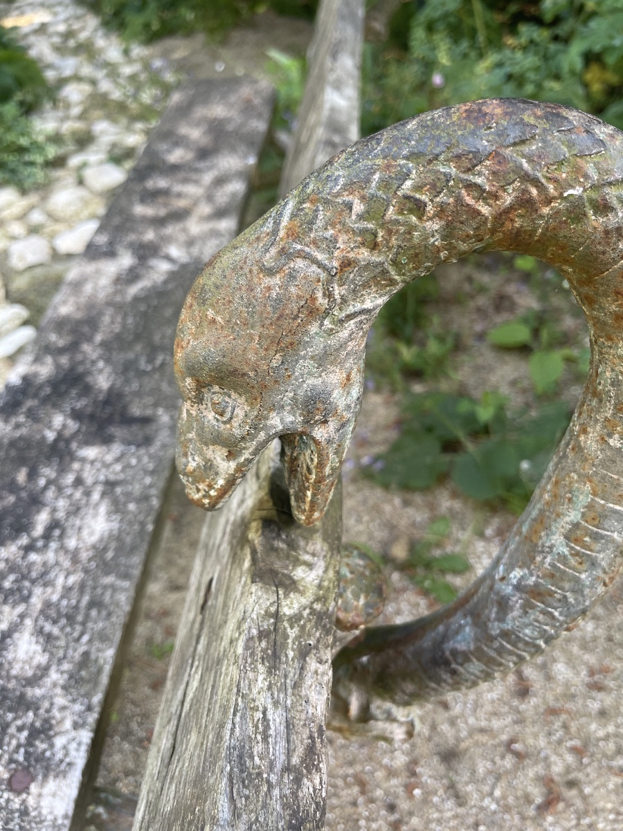 Cast Iron Snake Bench -photo-2