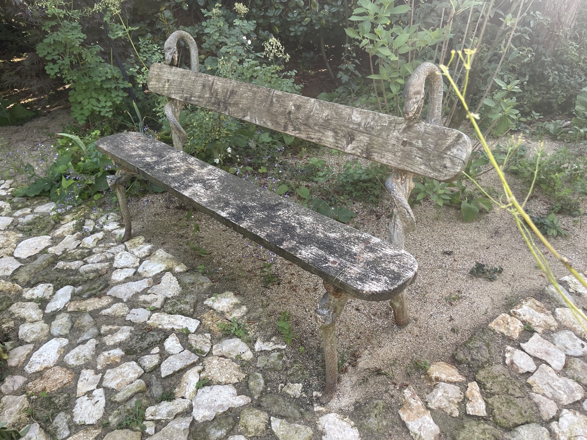 Cast Iron Snake Bench -photo-3