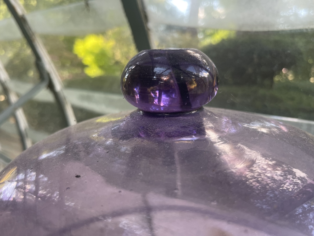 Rare Purple Glass Bell 