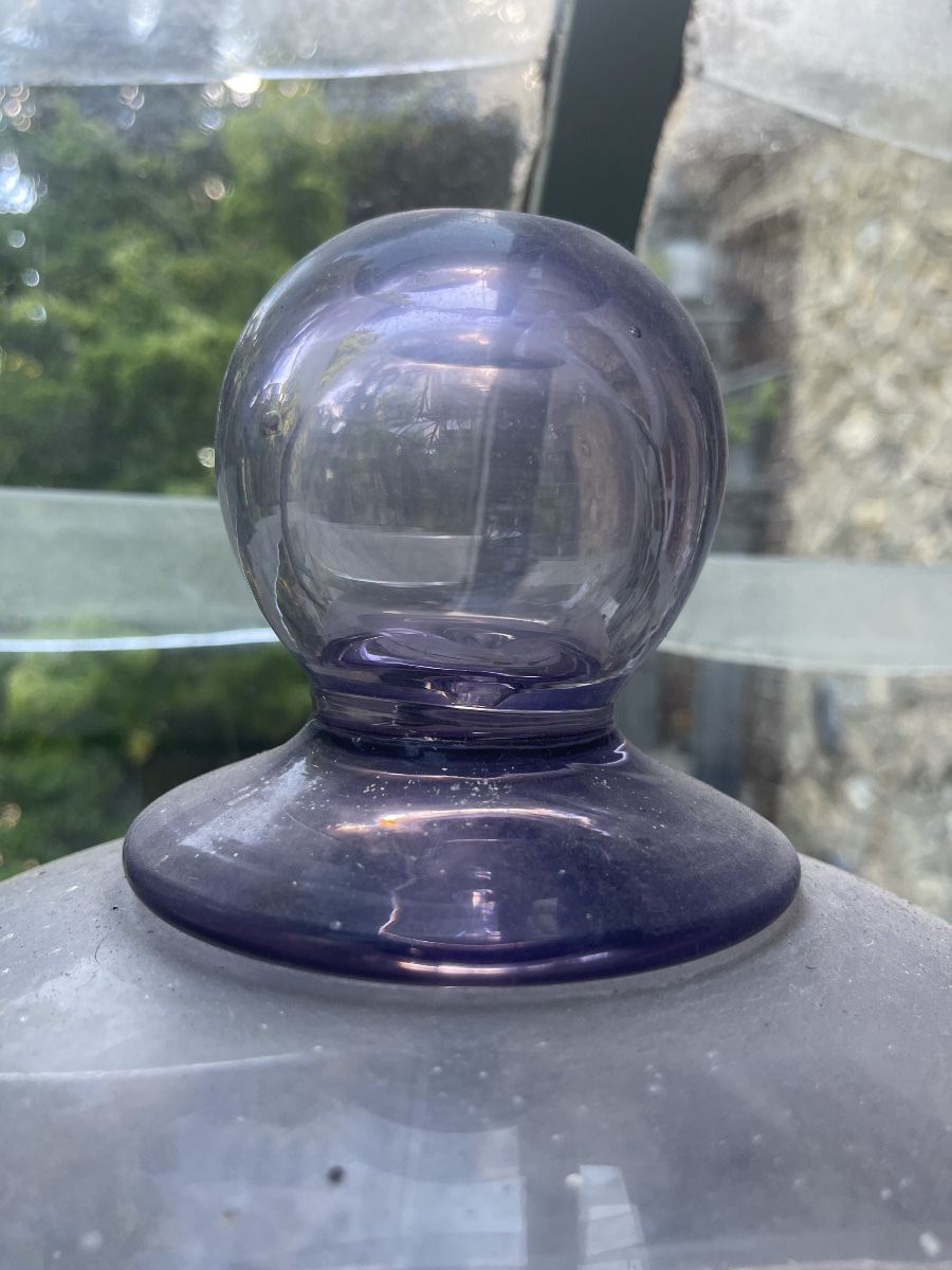 Extremely Rare Purple Glass Bell 