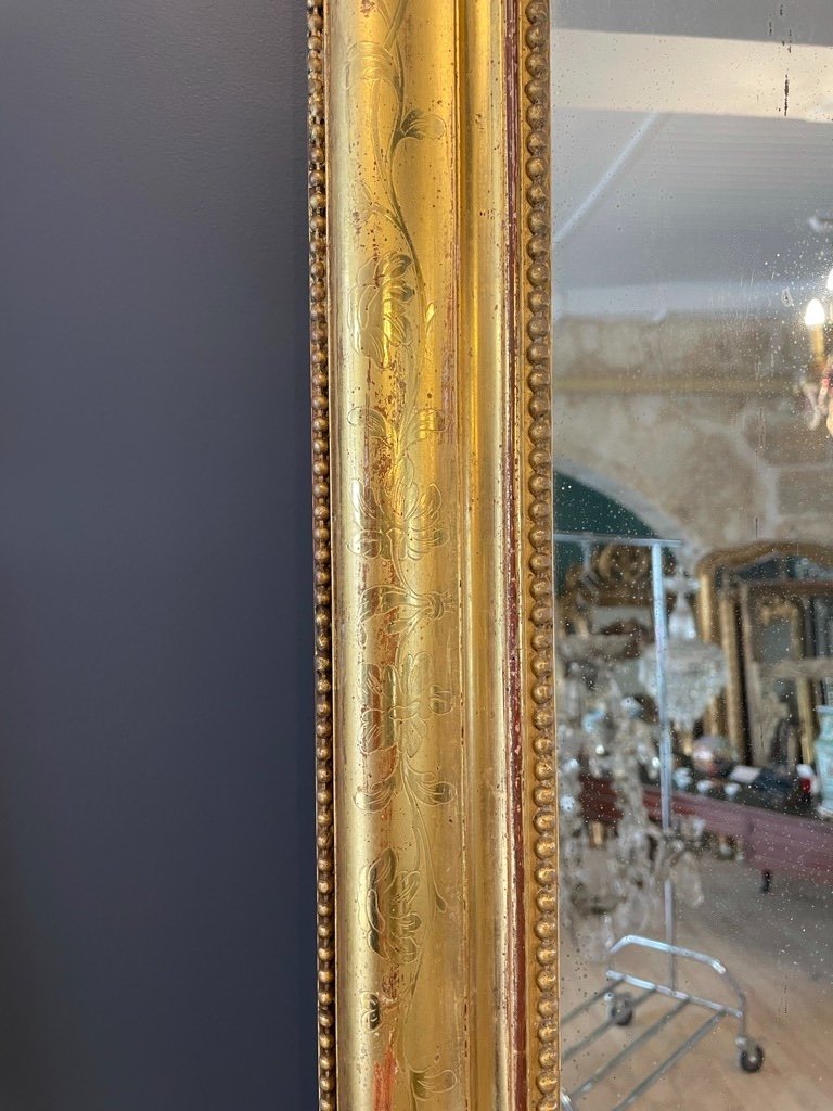 Miroir d'Entre Deux XIXème 173 X 71 CM-photo-1