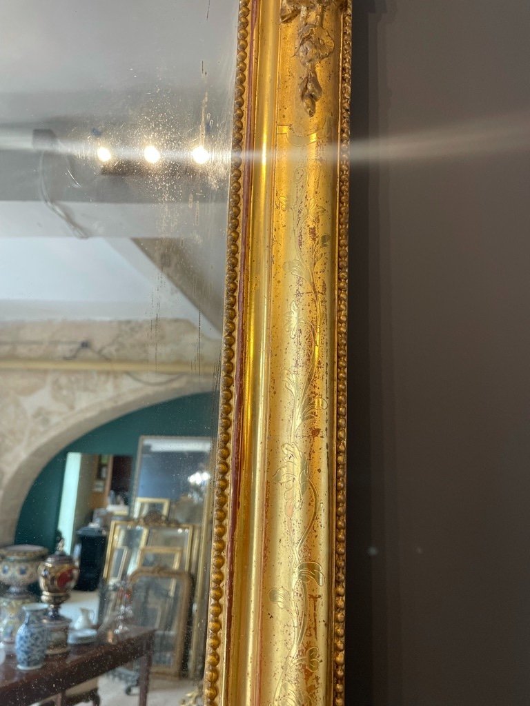 Miroir d'Entre Deux XIXème 173 X 71 CM-photo-2