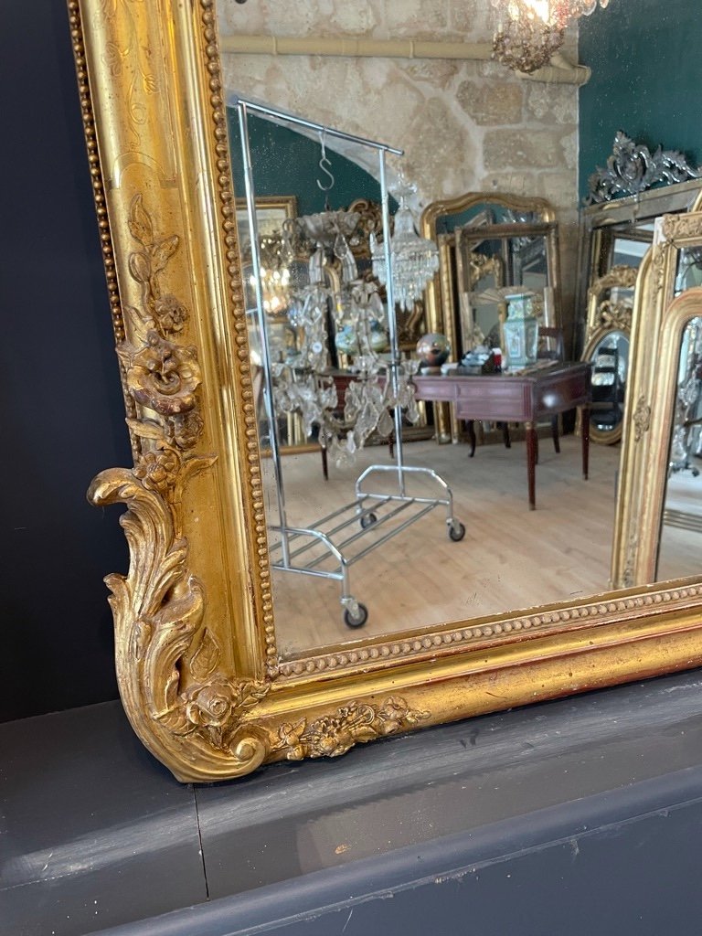 Miroir d'Entre Deux XIXème 173 X 71 CM-photo-5