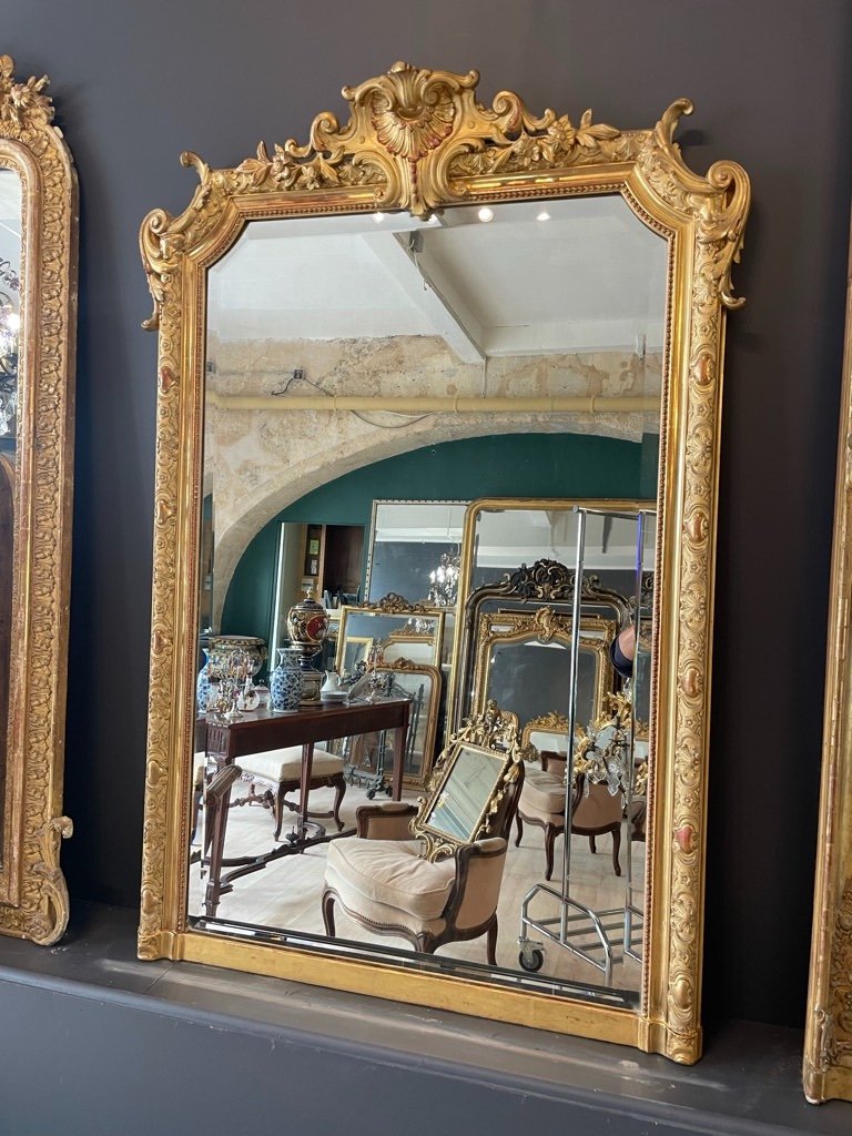 Miroir De Cheminée 1900 132 X 92 Cm-photo-2