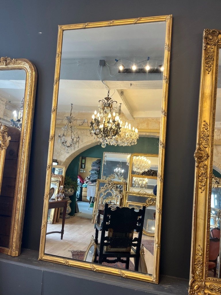 Large Rectangular Mirror, Mercury Glass 191 X 93 Cm-photo-2