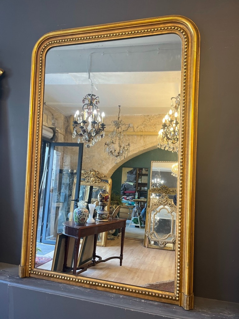Louis Philippe Fireplace Mirror -photo-2