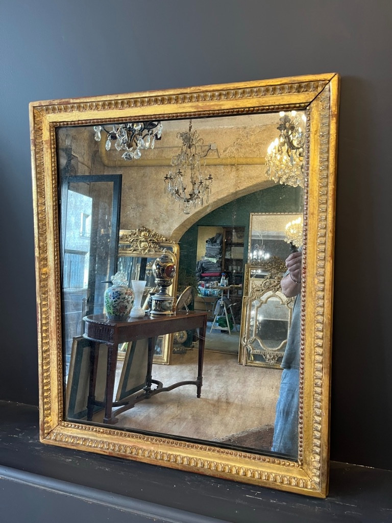 Louis XVI Mirror 79 X 65 Cm-photo-2