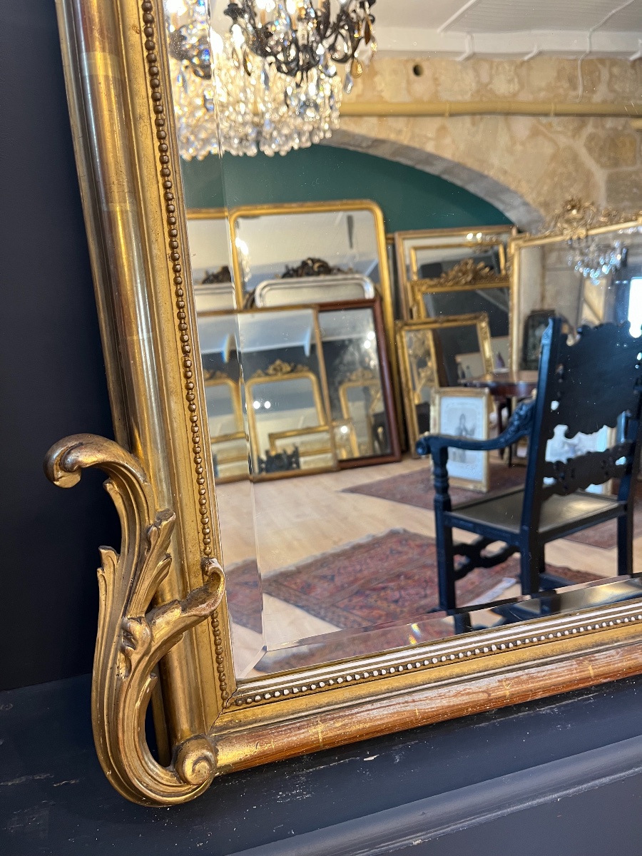 Large 1900 Louis XV Style Mirror 190 X 117 Cm-photo-5